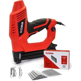 Resim Kobb KBZ90 15-25 MM Zımba ve 15-32 MM Profesyonel Çivi Çakma Makinesi + 3000 Adet Yedek Zımba ve Çivi 