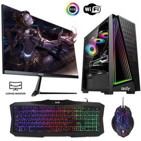 Resim Izoly ST02634 R5-3600 16 GB 256 GB M.2 NVMe RX550 4 GB 24" Free Dos Masaüstü Oyuncu Bilgisayarı 