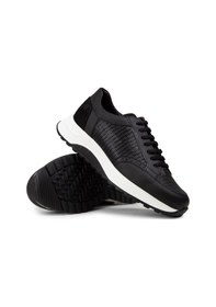 Resim Deery Hakiki Deri Siyah Erkek Sneaker Ayakkabı - 01984Msyhe02 Siyah 