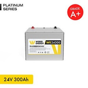 Resim WERER ENERGY 24V 300Ah LiFePO4 Platinum Series Bluetooth'lu Lityum Demir Fosfat Akü 