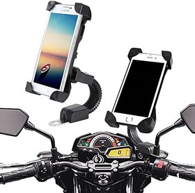 Resim Coverzone Motosiklet Telefon Tutucu CVMT-01 Aynaya Montaj Motosiklet Universal Telefon Tutucu Navigasyon Takip İçin Tasarlanmış 3.5 İnch & 7 İnch Telefonlar İçin Tutucu Standı 