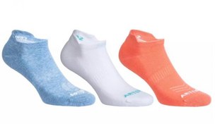 Resim Artengo RS160 Kısa Konçlu Spor Çorap Renkli 3 Çift 