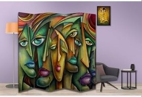 Resim Soyut Temalı Özel Tasarım Paravan Room Divider PRV1064, 180 x 180 