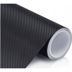 Resim Karbon Folyo 3D Yapışkanlı Siyah 152x1mt Kaplama Folyosu 