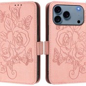 Resim İphone Uyumlu 17 Pro İçin Mıknatıslı Cüzdan Pu Deri Kart Yuvalı Kılıf 