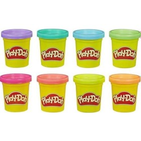 Resim Play-doh 8li Hamur Neon Renkler E5044-e5063 