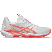 Resim Asics Solution Speed Ff 3 Kadın Beyaz Tenis Ayakkabısı 1042A250-100 
