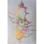 Resim meristeed Sticker Kurukafa9504304 Model Hologram Renk Araç, Cam, Prüzsüz Yüzeyler 17 x 25 