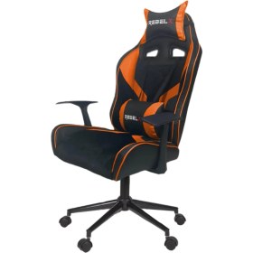 Resim Rebelx Oyuncu Koltuğu Basic Krom Ayak Turuncu Renk 