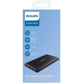 Resim Philips DLP1010C/00 10.000MAH Power Bank, Pd, Qc, 18W, Type-C ve 2x Usb-A Bağlantı, Siyah 