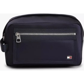 Resim Tommy Hilfiger Erkek Fermuar Kapama Kısa Deri Kulp Lacivert El Çantası AM0AM14111-DW6 