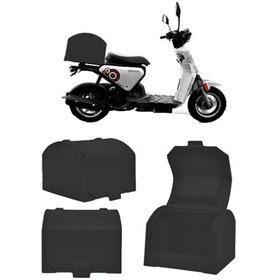 Resim MKG Kral Motor Kr 41 Motosiklet Servis Çantası Siyah 90 Lt Pizza Servis Arka Bagaj 