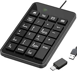 Resim 23 Tuşlu Sayısal Tuş Takımı Numpad Numerik Klavye 