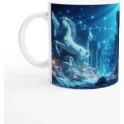 Resim Yay Burcu Baskılı Kahve Kupası - Astral Denizaltı Dünyası Vs4 
