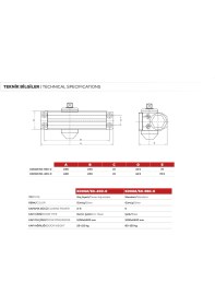 Resim Kale Kilit Kale Kapı Hidroliği Gümüş-Güç Ayarlı-2-5 NUMARA-(25-120 Kg) 