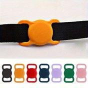 Resim AirTag için Silikon Pet Kolye Tutucu, Kayıp Önleyici Köpek ve Kedi Aksesuarı, Apple AirTags Konumlandırma Cihazı için Hafif Korumalı Kılıf, Pet Kolyelerine Güvenli Bağlantı, Dayanıklı ve Yumuşak 