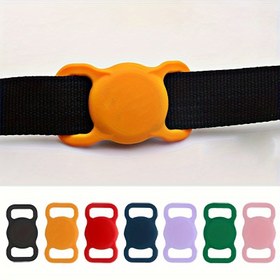 Resim AirTag için Silikon Pet Kolye Tutucu, Kayıp Önleyici Köpek ve Kedi Aksesuarı, Apple AirTags Konumlandırma Cihazı için Hafif Korumalı Kılıf, Pet Kolyelerine Güvenli Bağlantı, Dayanıklı ve Yumuşak 