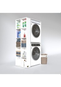 Resim Kenzlife Çamaşır-Kurutma Makinesi Dolabı Bolodenka Sol Byz 180*090*60 Banyo Kapaksız Arkalıksız Çok Renkli 