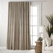 Resim Nuvomon Omega Fon Perde V43 - 140x270 cm - Açık Gri 