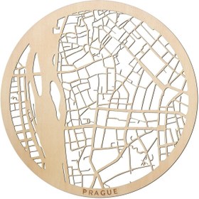 Resim Prague Ahşap Şehir Haritası 
