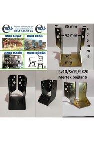 Resim MNBE Mertek Bağlantı Pergule Pergola Kamelya Sundrma Ayak Ahşap Metal Direkler Için Dış Kulak Siyah 