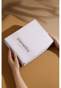 Resim İpek Dokulu Lüks Saten Gecelik Ayarlanabilir Askılı, Dantel Detaylı, Kutulu Ve Çeyizlik Somon 