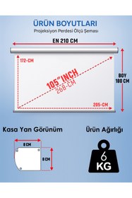Resim GÖLGE STOR En210cm Boy180cm Projeksiyon Perdesi Motorlu Yeni Akıllı Kumaş Blackout-ışık Geçirmez 4k 