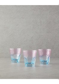 Resim English Home Ramona Cam 3'lü Bardak Pembe - Mavi Pembe - Mavi 
