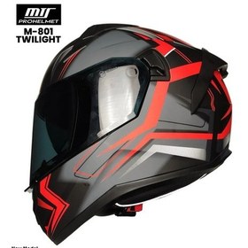 Resim Mts Pro Helmets M-801 Snake Full Face Motosiklet Kaskı Twilight 