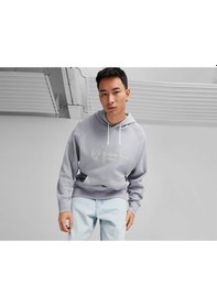 Resim Puma Classics+ Hoodie Erkek Günlük Sweatshirts 62427563 Gri 62427563 Gri 