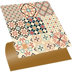 Resim Tink Kendinden Yapışkanlı Japon Desenli Pvc Karo 30x30 cm 11 Adet 1m2 