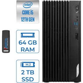 Resim MSI Pro DP180 Intel Core I5 12400 64GB 2tb SSD Intel UHD Grafik Freedos MS422XTRF18 + Zettausbbellek 