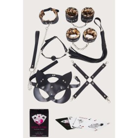 Resim Dodes Dodes Sexy Görselli Oyun Kartı Kama Sutra 7'li Leopar Harness Set 