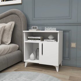 Resim Enda Home Collection Kommen 2 Raflı Kapaklı Komodin 