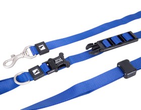 Resim SwissPlus Urban Paws Deep Ocean Blue Hands-Free Ayarlanabilir Köpek Kordonu - 20mm 