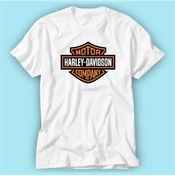 Resim Motor Company Beyaz Baskı Logo Tshirt Modeli 