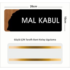 Resim zafrakreklam Ofis -Kapı İsimliği, Yönlendirme levhası 26X10Cm - MAL KABUL 