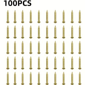 Resim 100 Paket 6/8/10mm Pirinç Çivi - Parlatı Altın Kaplama, Dayanıklı Metal Yapı DIY Projeleri, Mobilya Onarımı ve Ev İyileştirme, DIY Projeleri Çivileri, Mobilya Onarımı Temel Gereksinimleri, Şık Metalik Çiviler, Parlatı Çiviler 