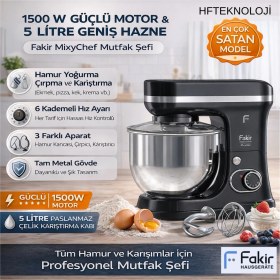 Resim Fakir Mixychef 1500 W 5 Lt Mutfak Şefi + Dijital Mutfak Tartısı Hediye 