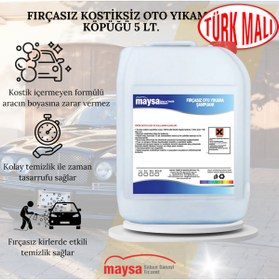 Resim Maysa Fırçasız Kostiksiz Oto Yıkama Köpüğü 5 lt 