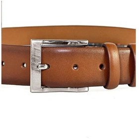 Resim Kahverengi Hakiki Deri 4 Cm Casual Erkek Kemer Kahverengi 