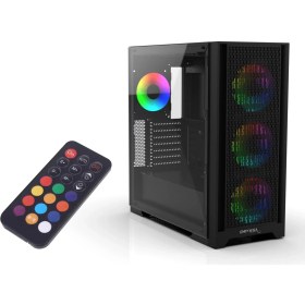 Resim Inca Emg-17Xb 4X1200Mm Kumandalı Argb Fan Gaming Computer Case Boş Bilgisayar Kasası 
