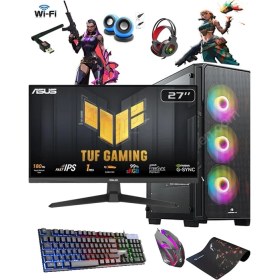Resim TEKNOCİTY Tc035 I5-10400f 32gb Ram 512gb Ssd Rtx3050 Gddr6 24'' 180hz Curved Masaüstü Oyuncu Bilgisayarı 