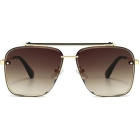 Resim Müstesna Jwl Erkek Gözlük Modelleri Metal Çerçeve Damla Pilot Çerçeve Imaj Gözlüğü Retro Vintage Moda Sarı 