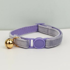 Resim Cat collar Safety Bell cat collar 92726 - LIGHT PURPLE Collar / L 