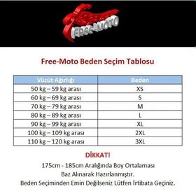 Resim Free-Moto Motorsikletçi Dik Yaka Neopren Yelek - L 