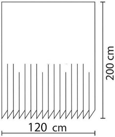 Resim Tropik Banyo Duş Perdesi 4131 Tek Kanat 1x120X200 