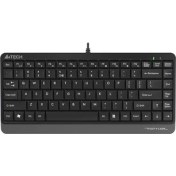 Resim A4Tech A4 Tech FK11 USB Q Trk Mini Siyah/gri Multimedya Klavye 