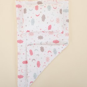 Resim Alt Açma Matı ve Yastık - Pembe Bulut 