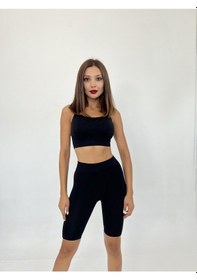 Resim Cojans 13152 Fitilli Şort-siyah Karışık Çok Renkli 